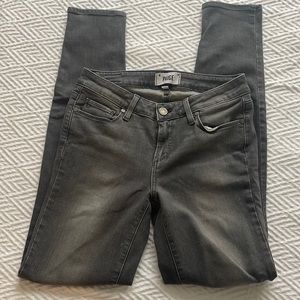 Light grey PAIGE Verdugo Ultra Skinny jeans 27